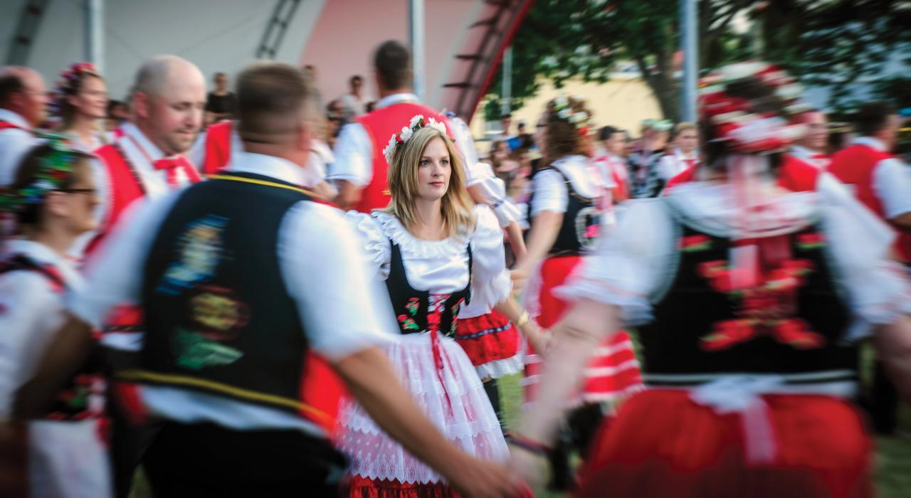 Dancers at Czech Days festival in Tabor