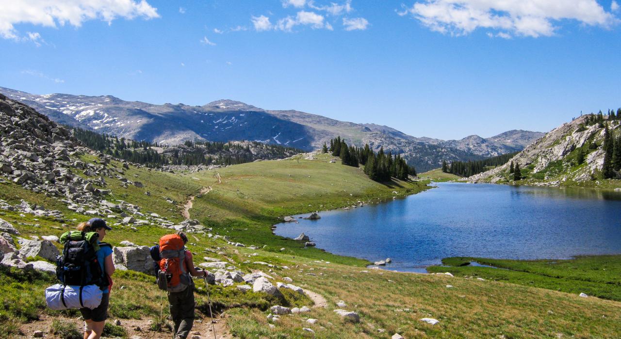 在比格霍恩山国家森林区云峰荒野徒步