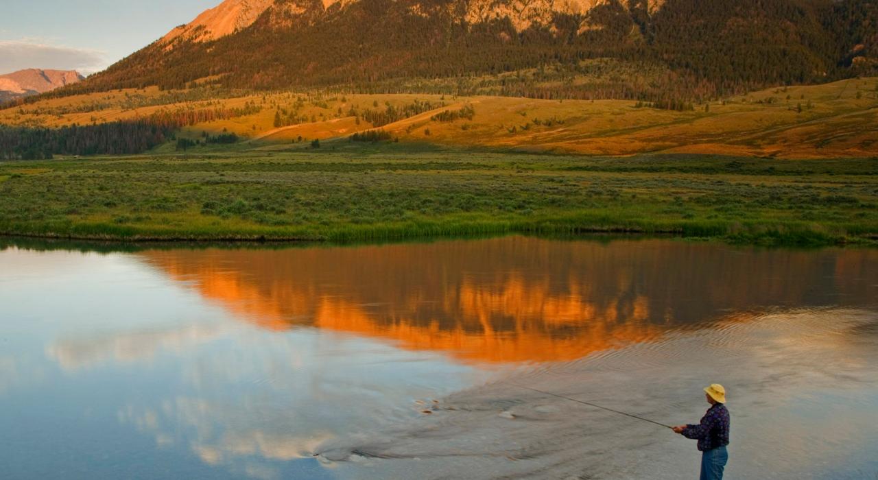 Fly-fishing at Bridger-Teton National Forest