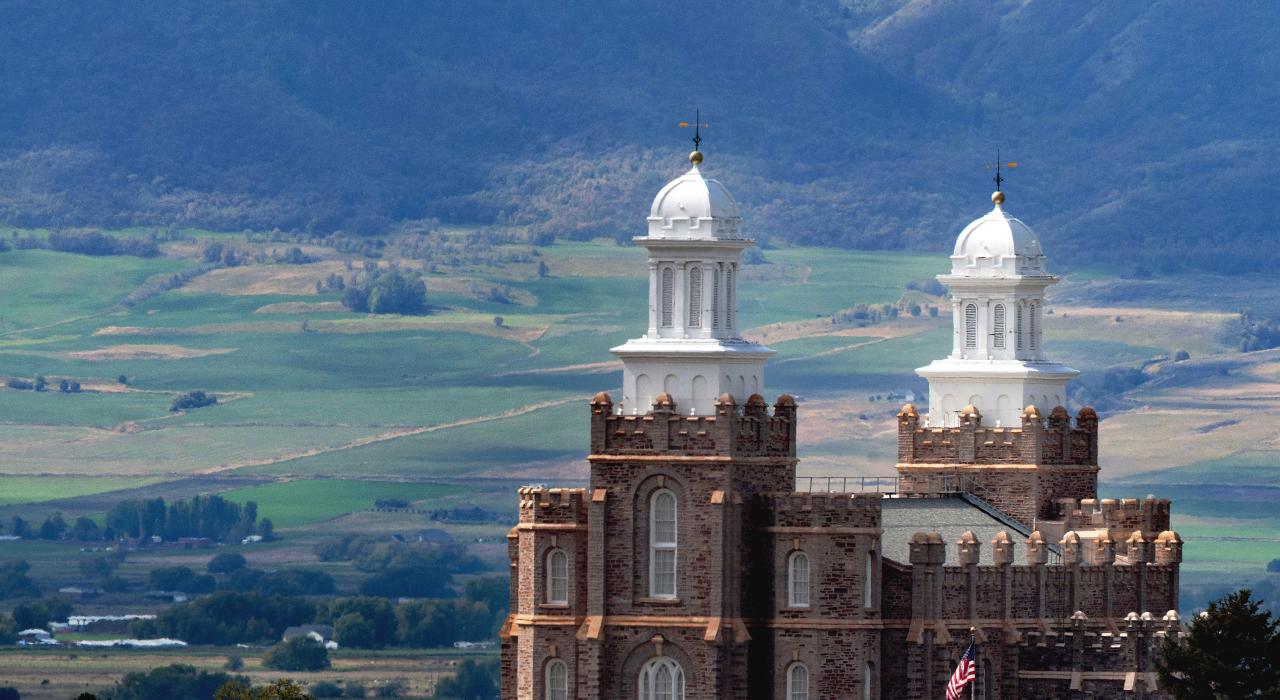 Mormon Temple built by Pioneers