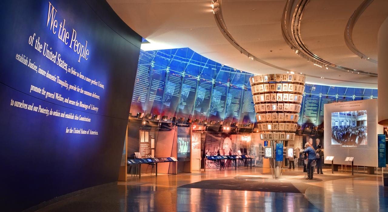 国家宪法中心历史博物馆内的展览