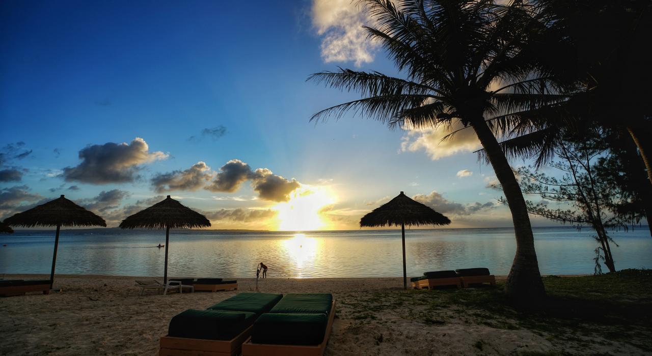 一天結束，享受太平洋島嶼俱樂部的寧靜時刻