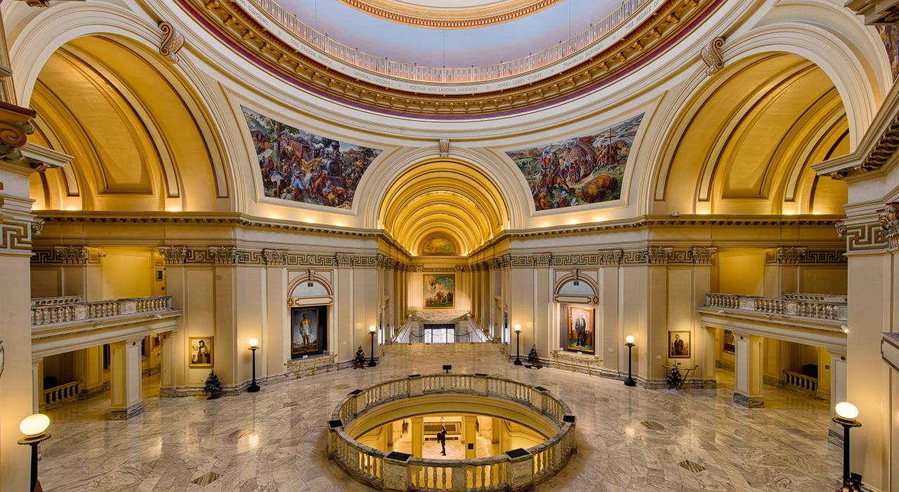 俄克拉荷马州议会大厦的大堂