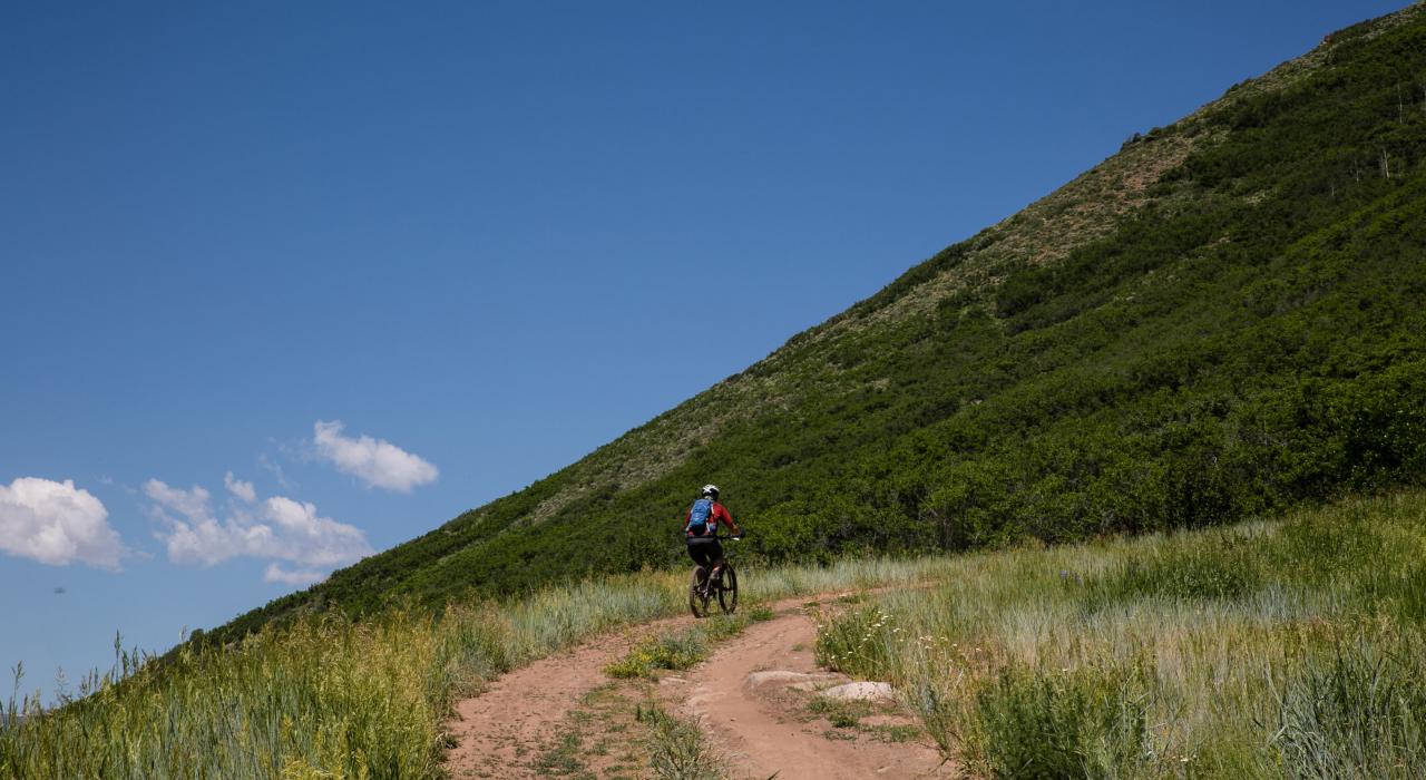 コロラド州アスペン／スノーマスでマウンテンバイク