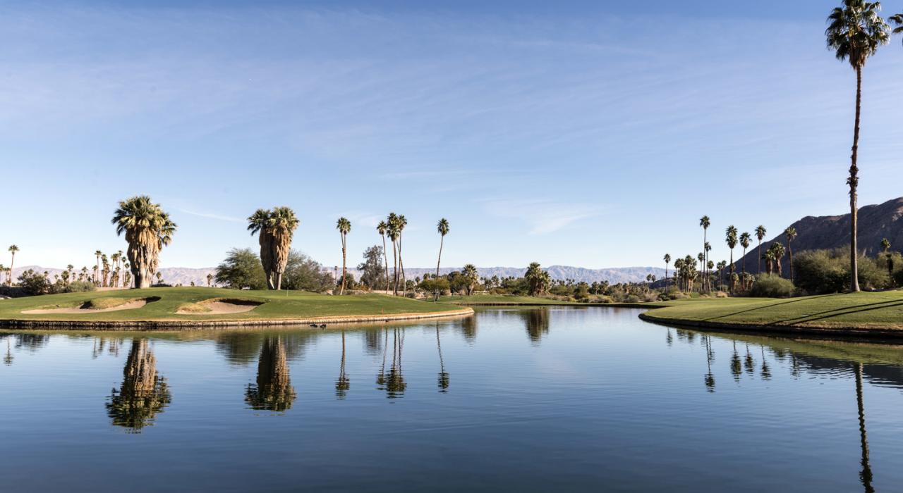 Resort golf course in Palm Springs, California