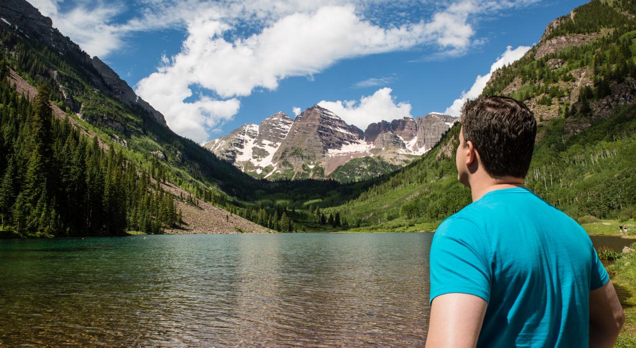 コロラド州スノーマス、マルーンベルの美しい自然