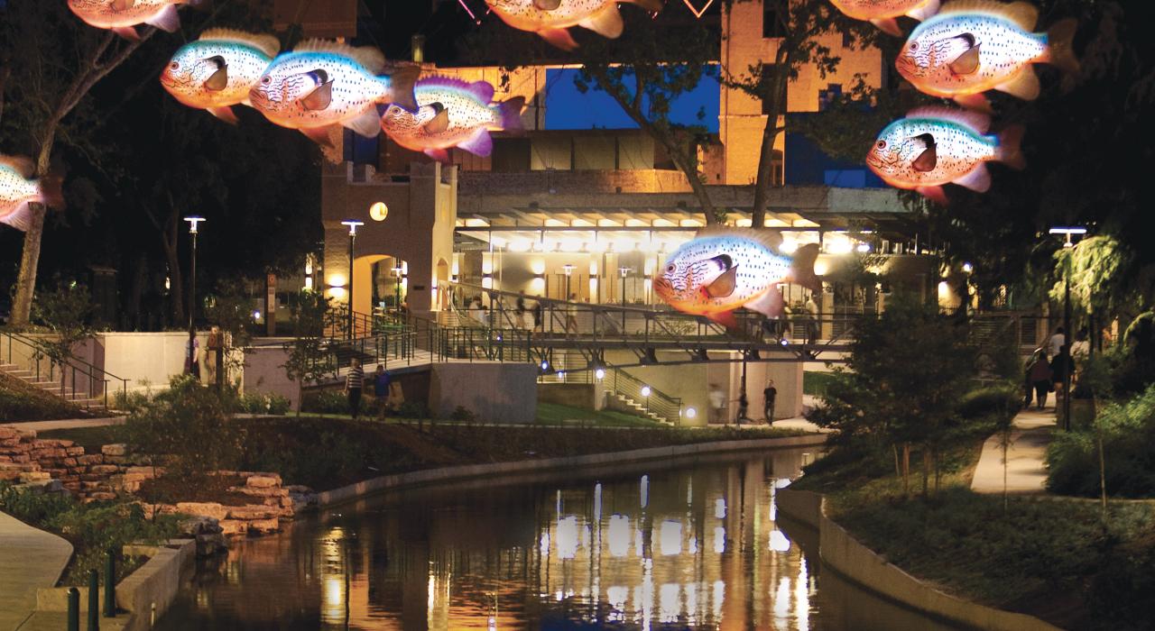 德克萨斯州圣安东尼奥河滨步道 Museum Reach 大道上的公共艺术