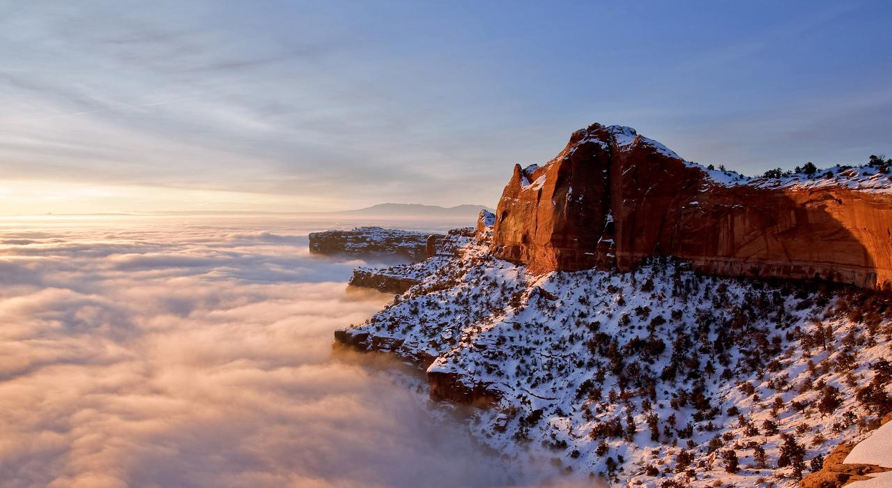 峡谷地国家公园的空中土地