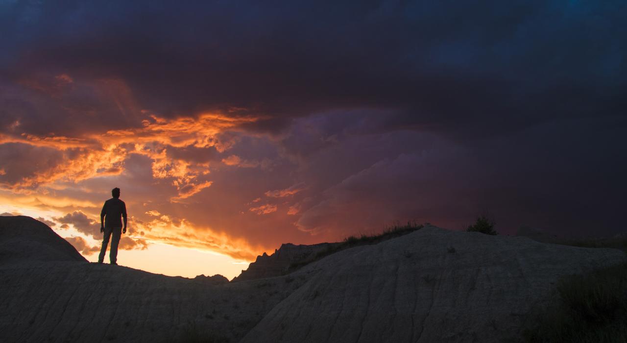 在恶土国家公园看日落