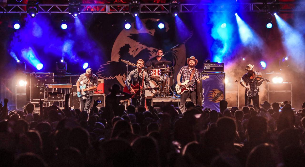 Boondocks Pub 酒吧的现场音乐表演，该酒吧荣获第 51 届美国乡村音乐学院奖“年度最佳夜店”称号