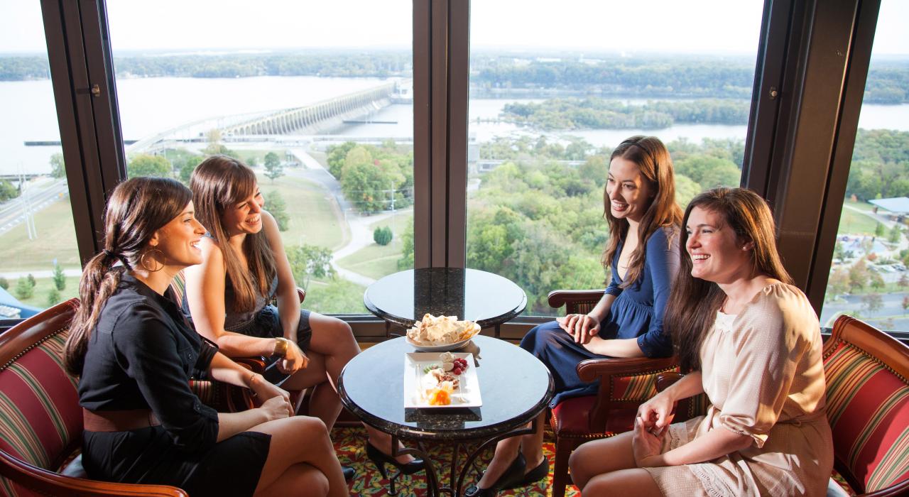 Dinner at the 360 Grille with spectacular views of the city