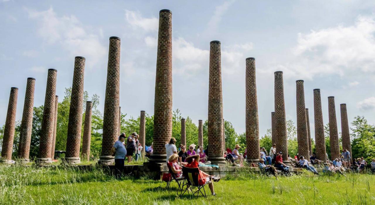 Touring the site of the former Forks of Cypress plantation