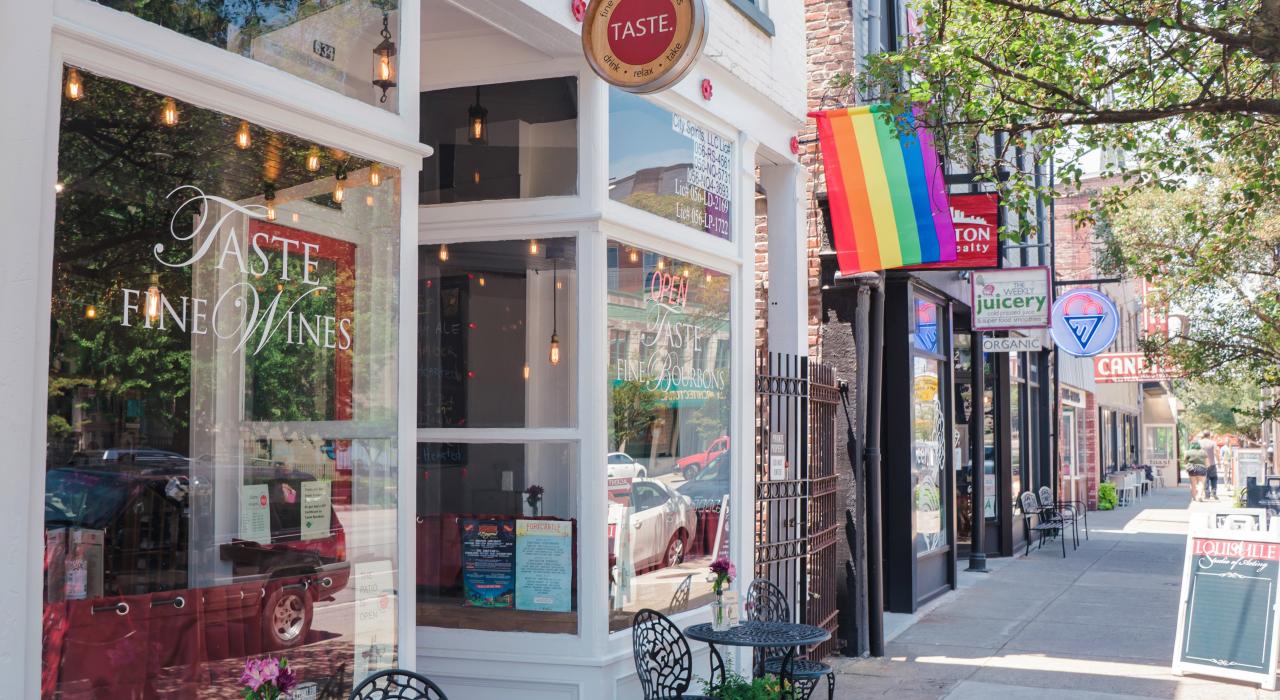 路易维尔新城街区（东部市场区）的精品商店