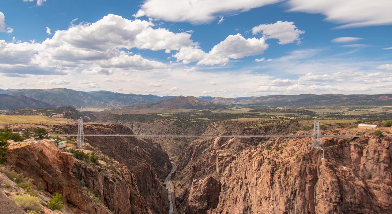 科罗拉多州科罗拉多斯普林斯附近的皇家峡谷大桥