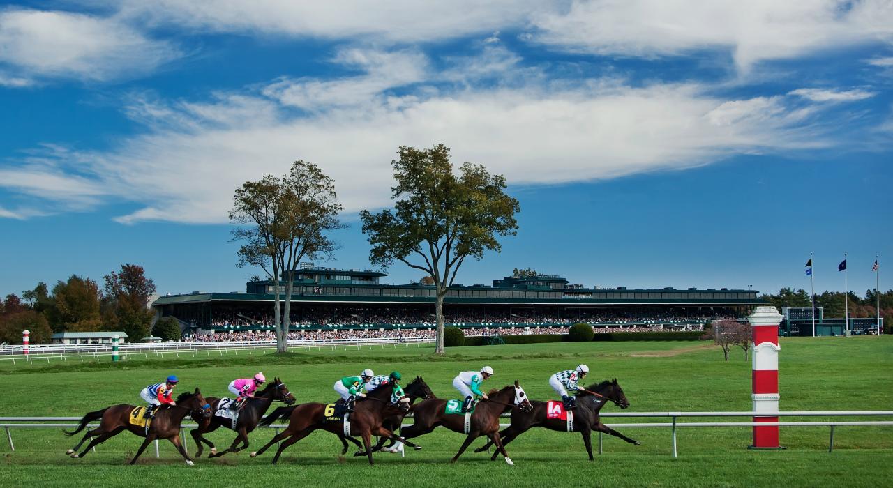 肯塔基州列克星敦市基恩兰赛马场的赛马