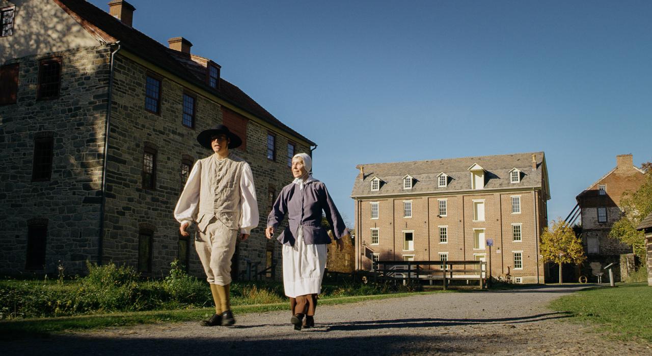 摩拉维亚伯利恒城 (Historic Moravian Bethlehem) 国家历史地标区的导游