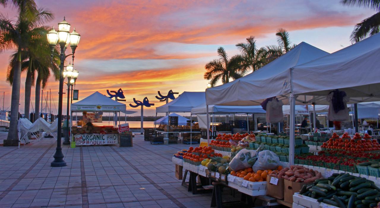 皮尔斯堡农贸市场日出景色