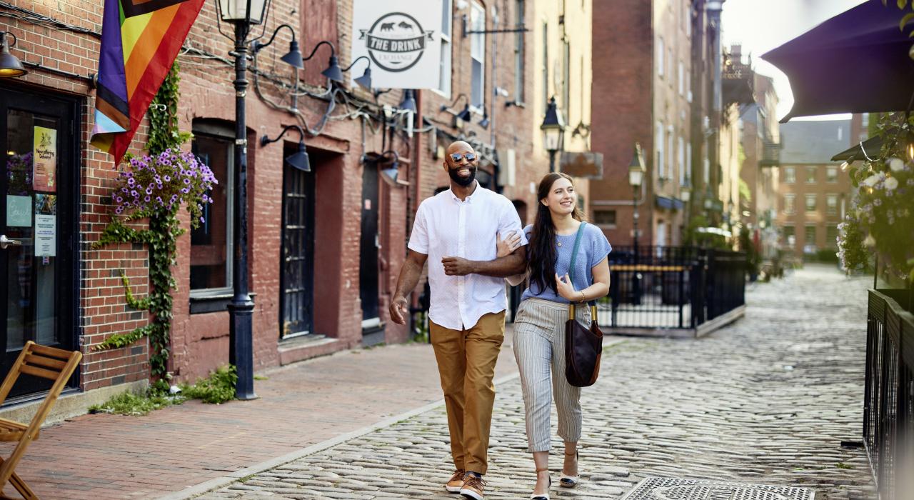 Strolling through Portland, Maine's walkable downtown