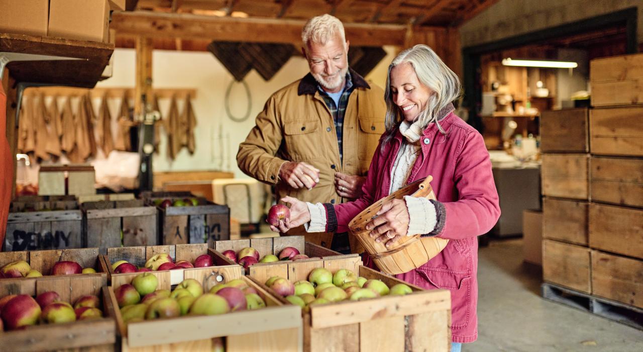 Enjoying local bounty at one of Maine’s farms