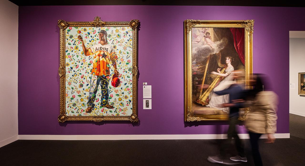 米恩特博物馆展厅中的艺术品展览