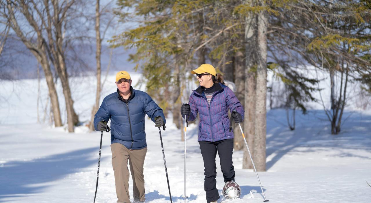 谢齐高地野生动物管理保护区 (Chazy Highlands Wildlife Management Area) 的雪地巡游