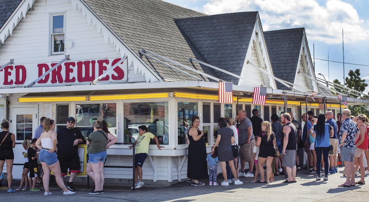 Ted Drewes Frozen Custard 冰点店，是备受当地人喜爱的甜品店