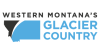 蒙大拿州西部冰川地区的徽标 蒙大拿州西部冰川地区的徽标